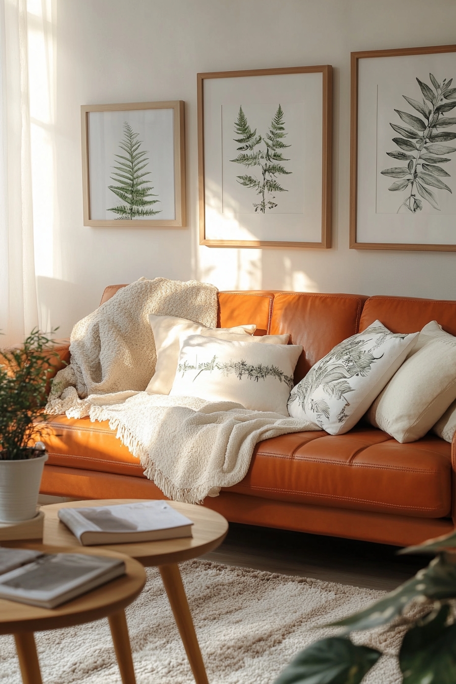 1. Design a Serene Living Room with Natural Accents