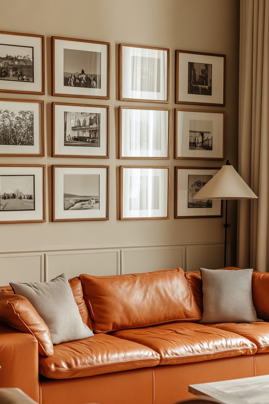 18. Elevate Your Living Space with Modern Wall Art and Neutral Hues