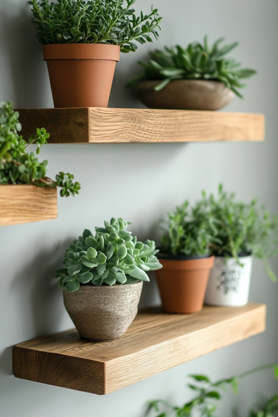  Floating Shelf Plant Display