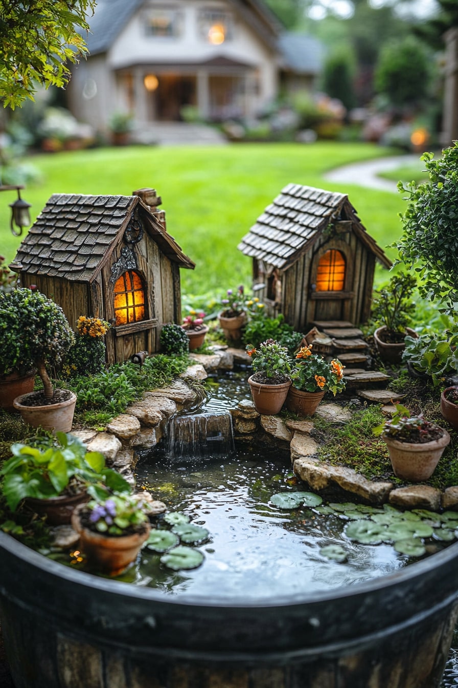 Galvanized Washtub Garden