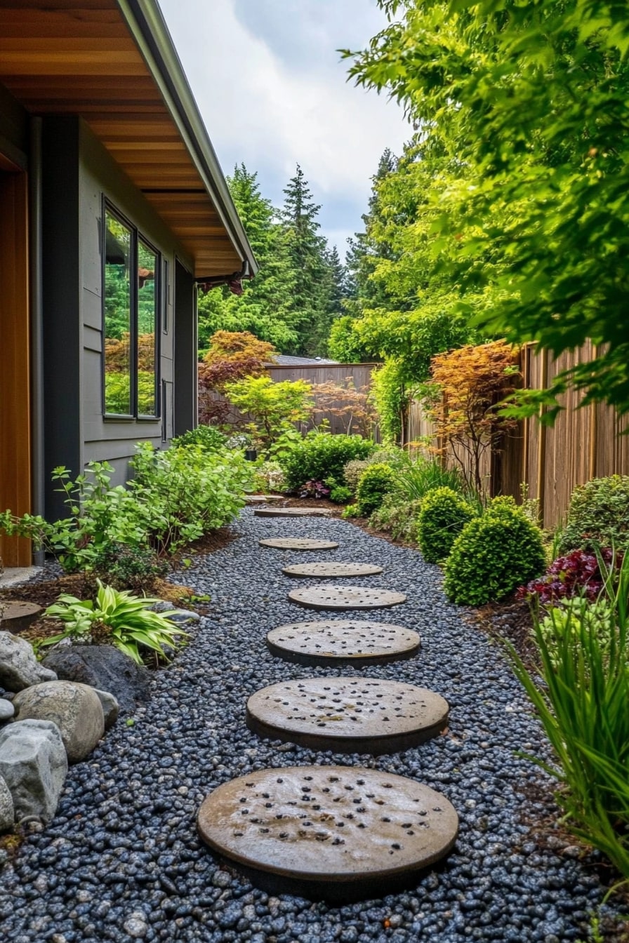Garden Path with Stepping Stones