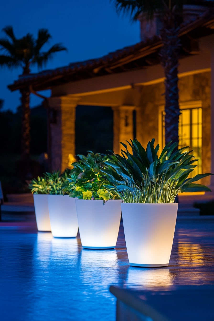 Illuminated Planters