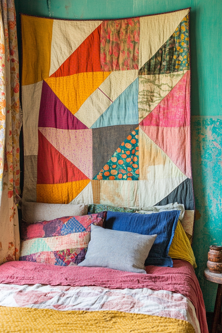 6. Infuse Vibrance in a Patchwork Quilt Design