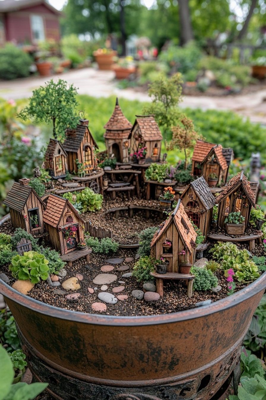 Metal Trough Garden
