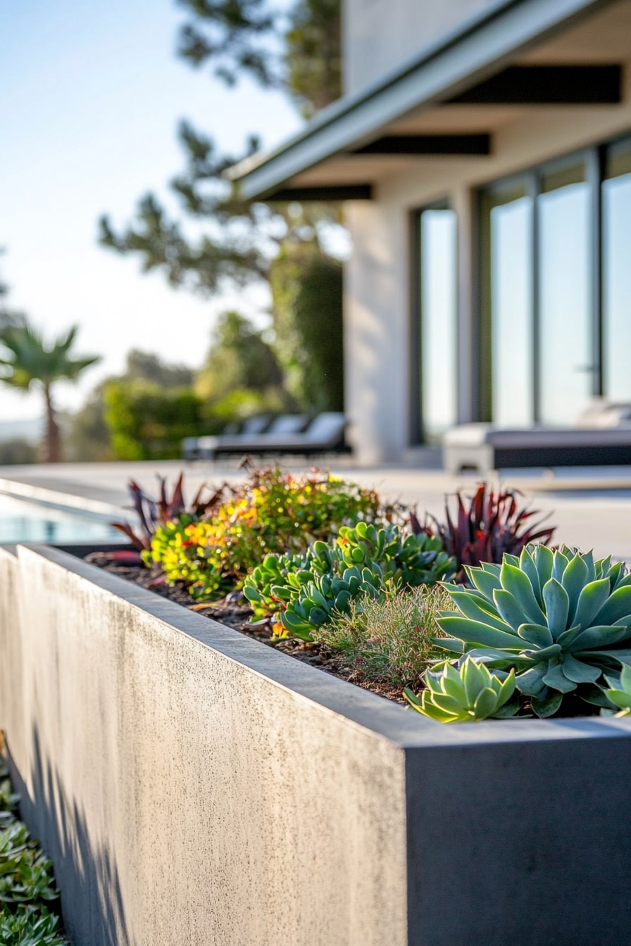 Modern Concrete Planters