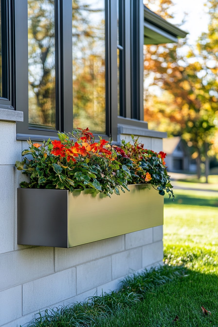 Modern Geometric Window Boxes