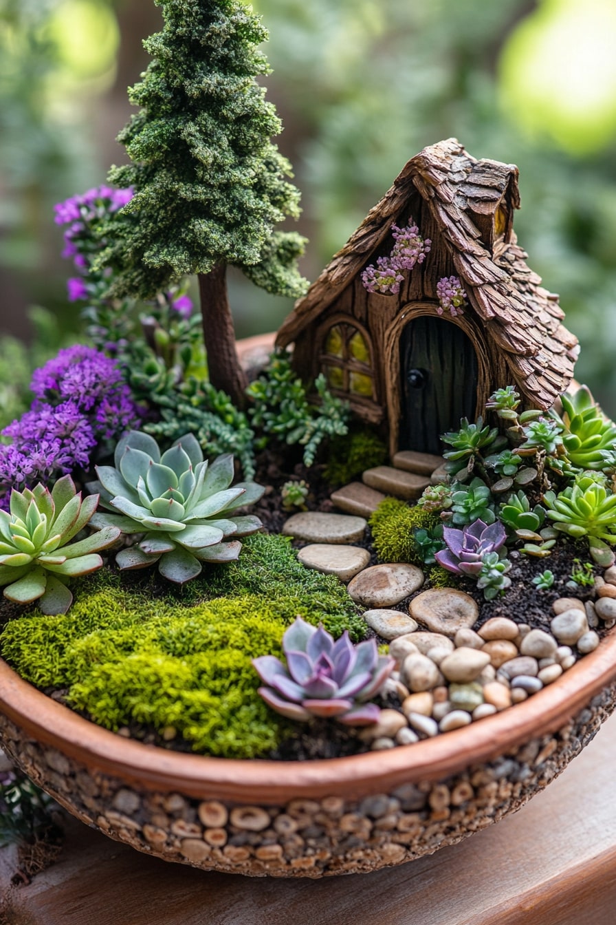Mosses and Succulents Garden