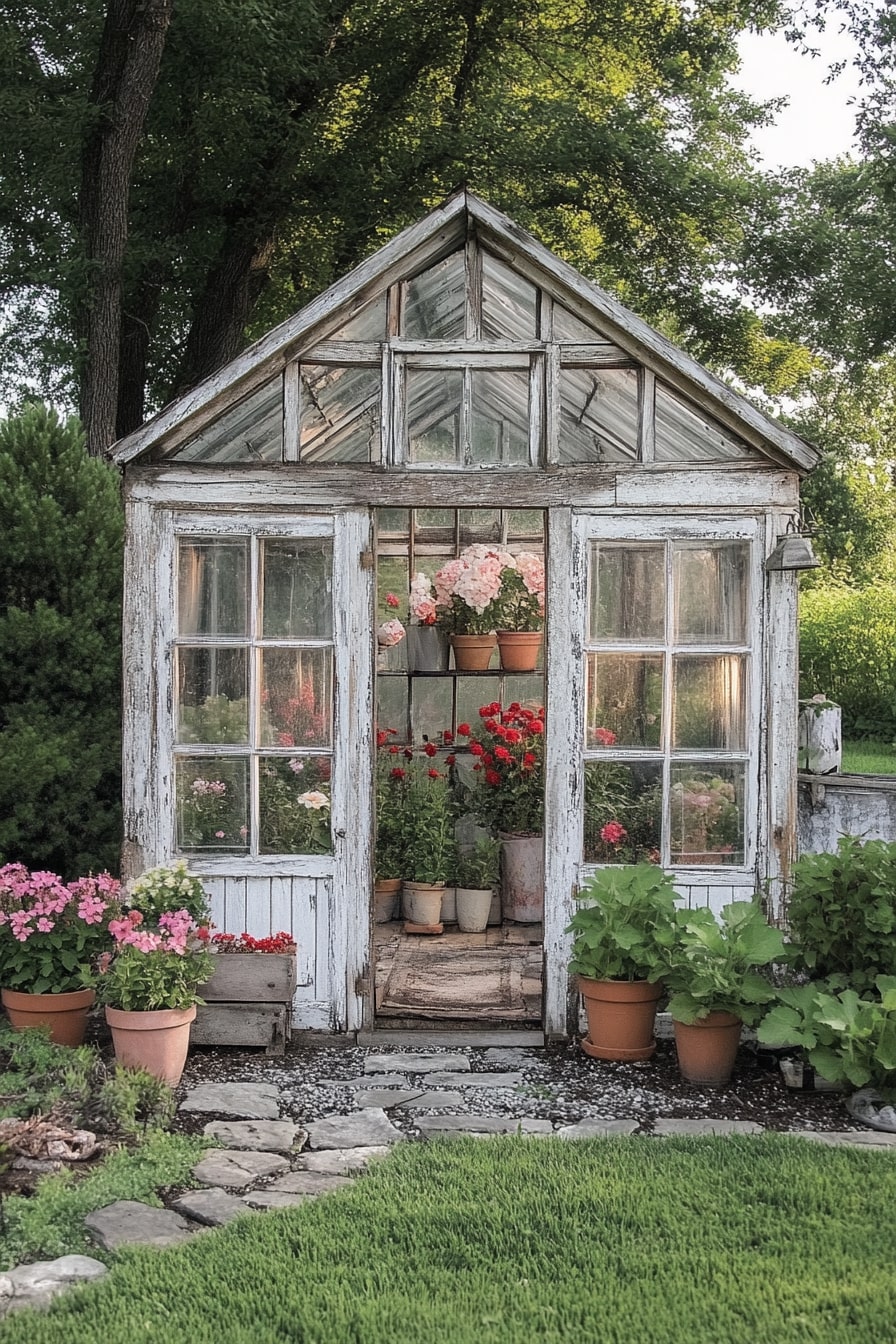 Old Window Greenhouse