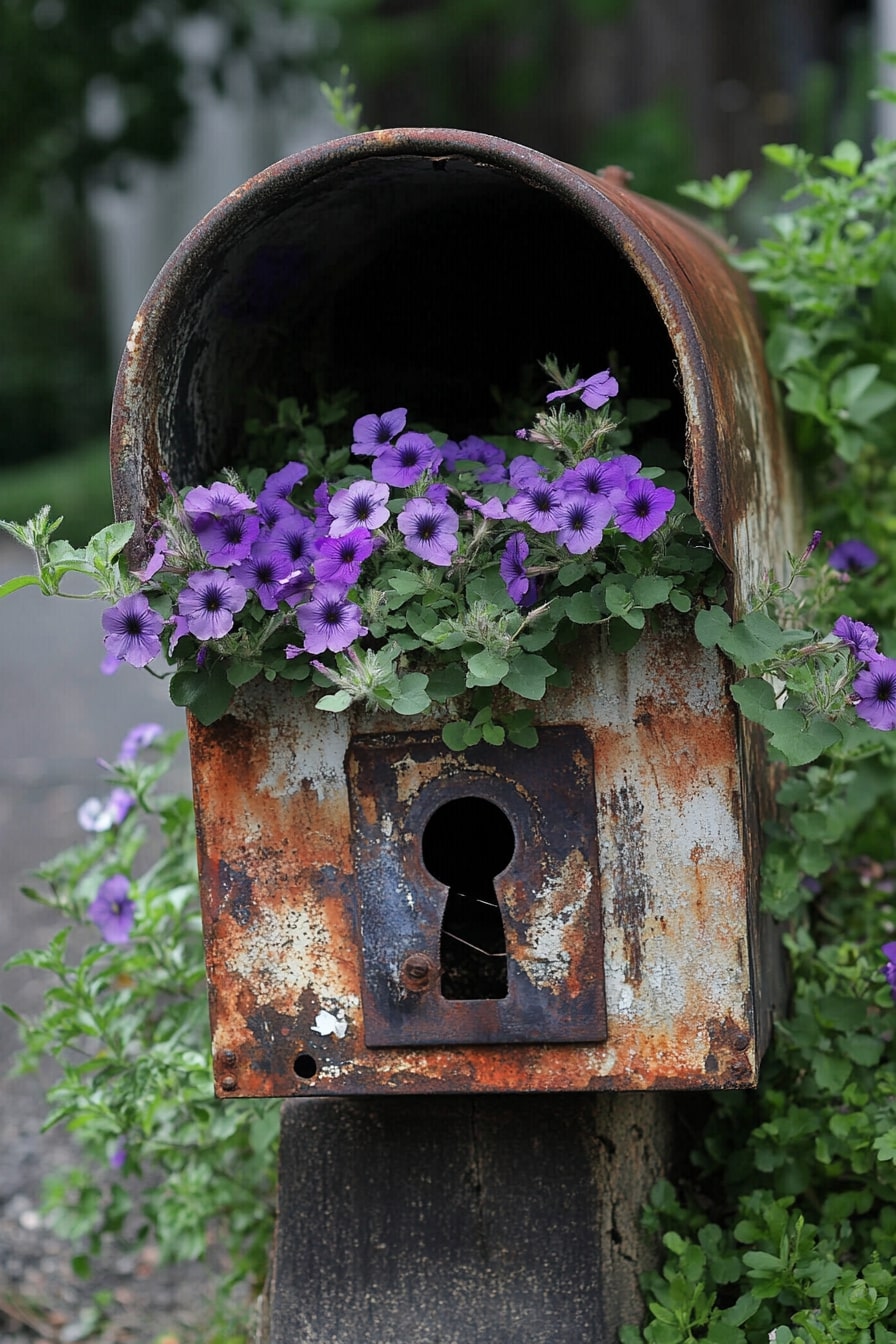 Quirky Mailbox Planters