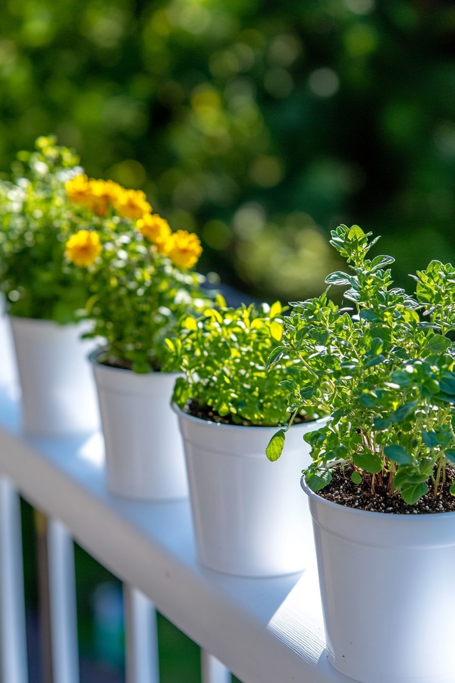 Rain Gutter Planters