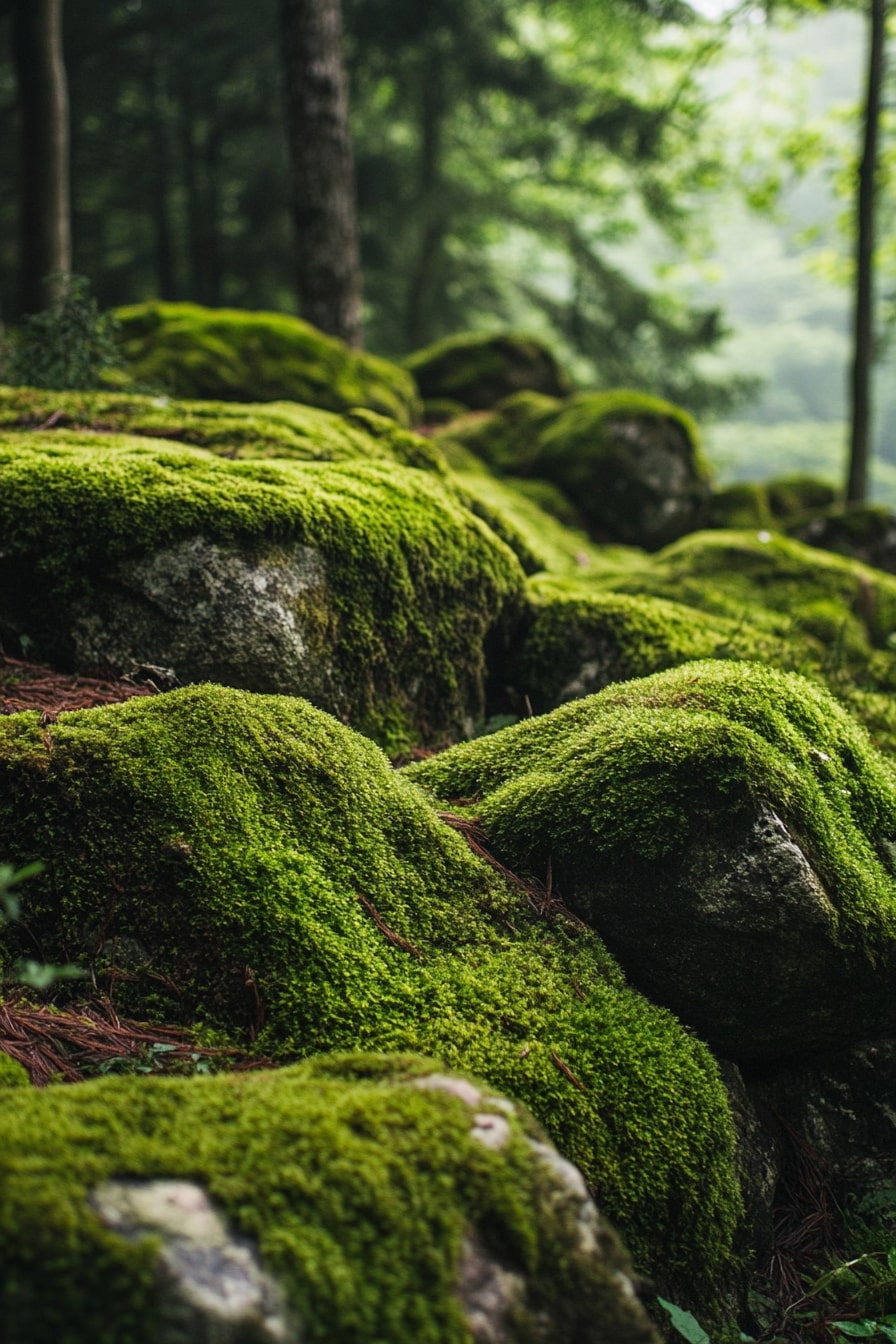 Rock Garden With Moss