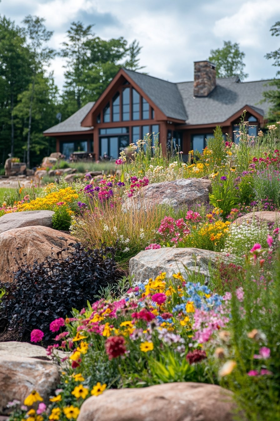 Rock Garden With Native Plants