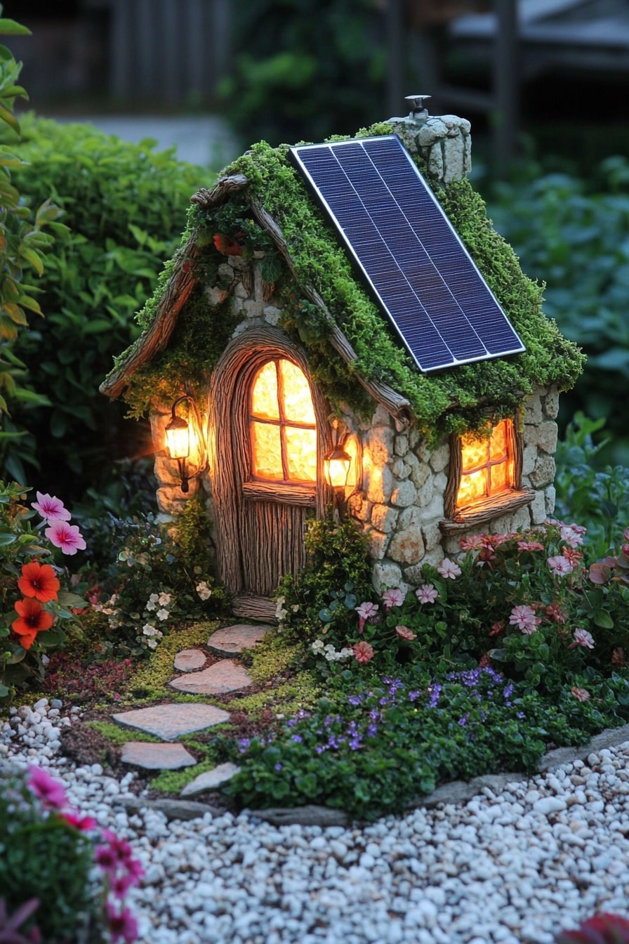 Solar-Powered Fairy House