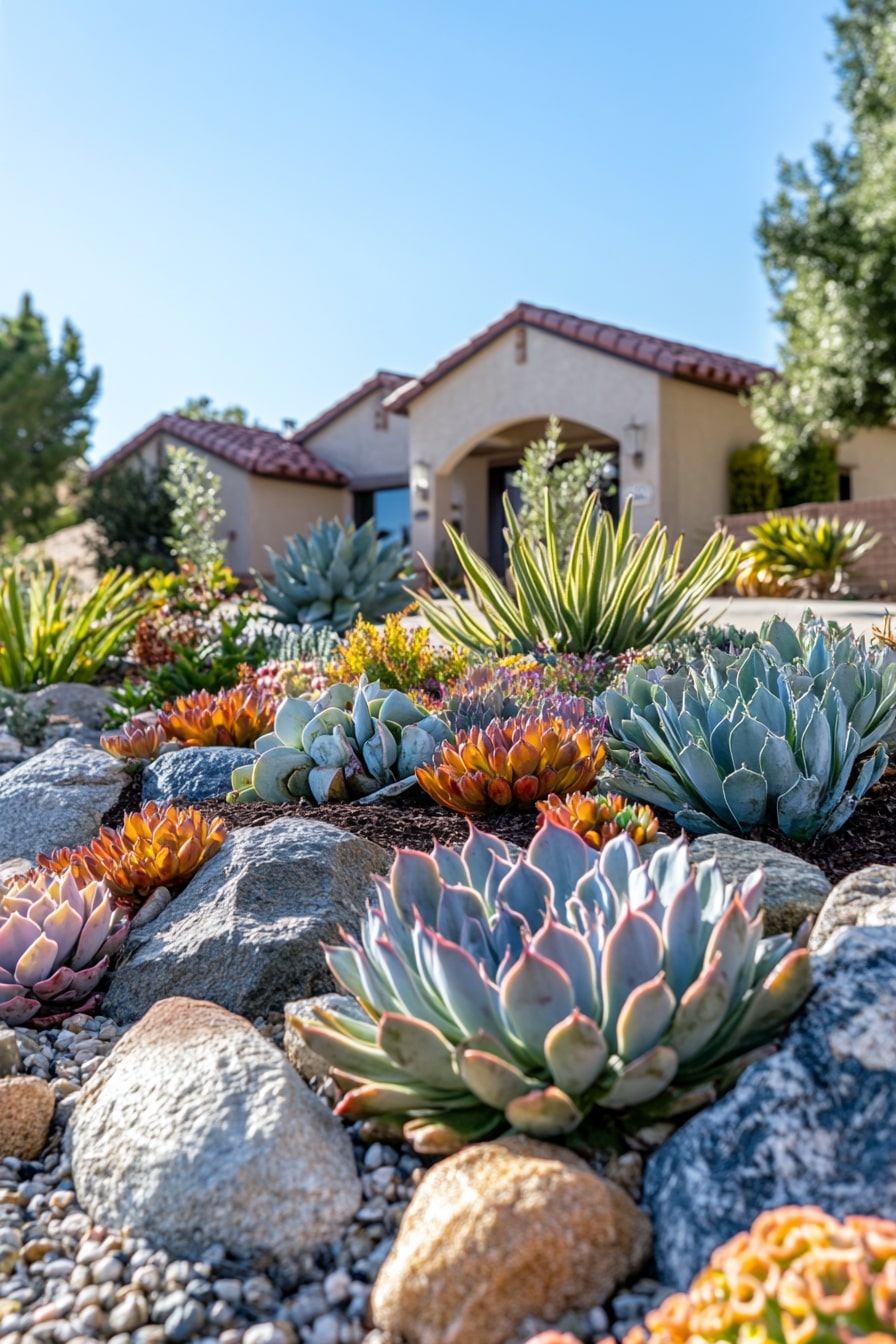 Succulent Rock Garden for Low-Maintenance Beauty