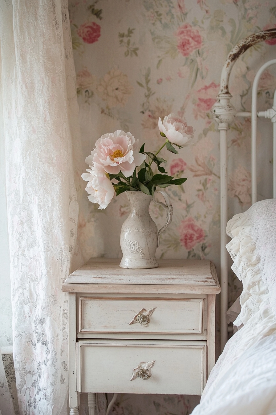 9. Transform Your Country Bedroom into a Floral Retreat