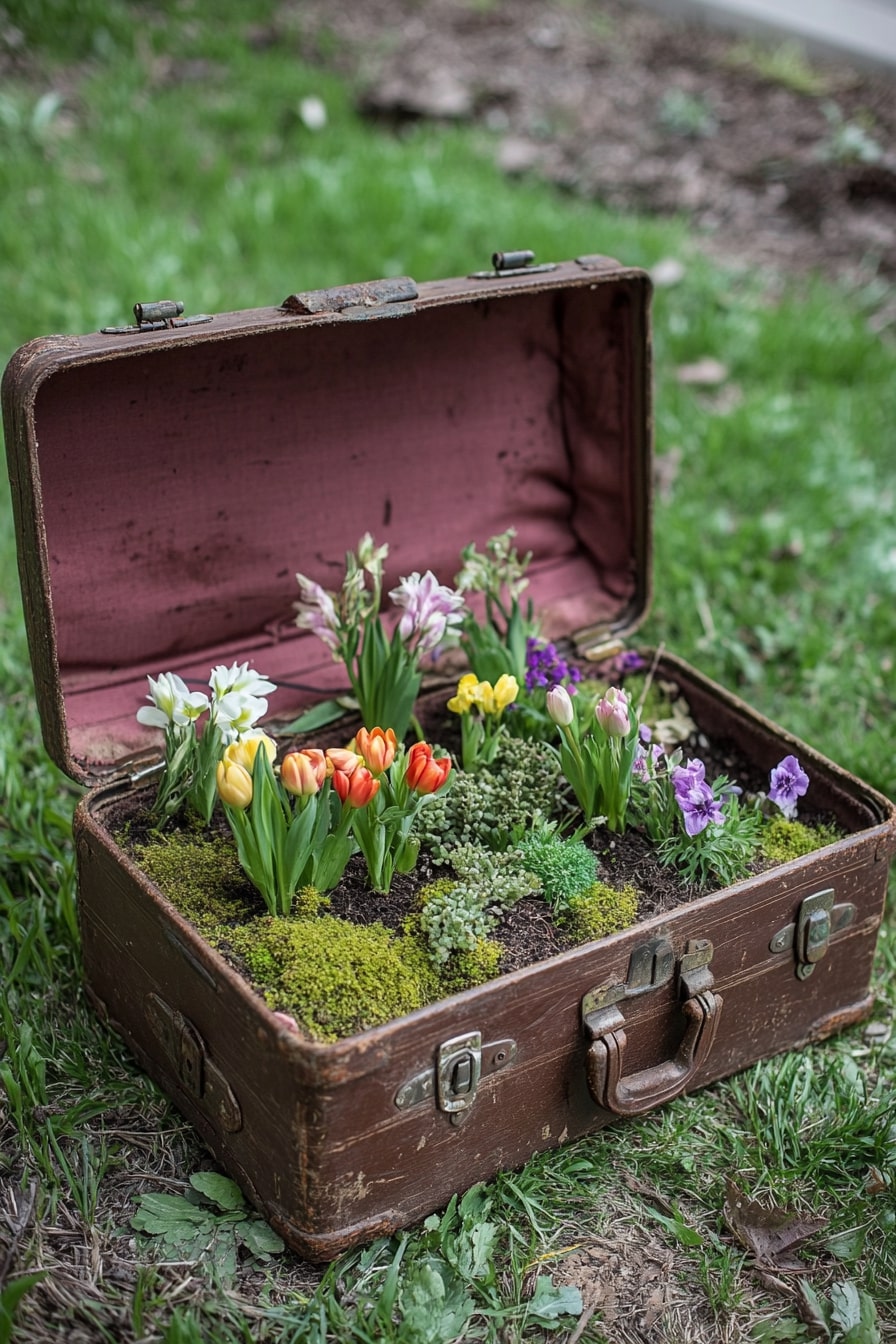 Vintage Suitcase Surprises