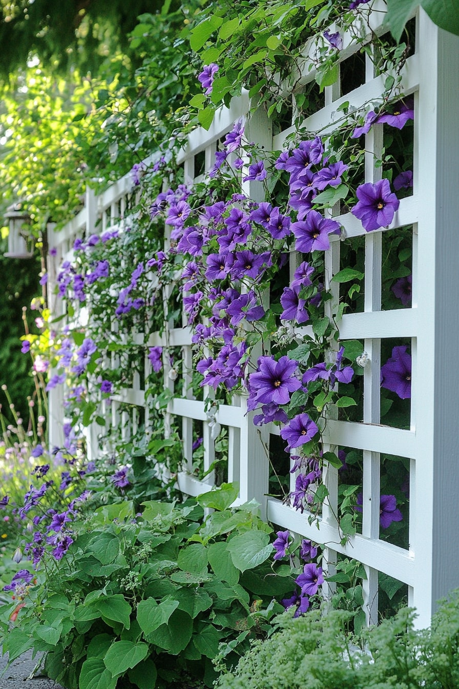 Vinyl Privacy Trellis