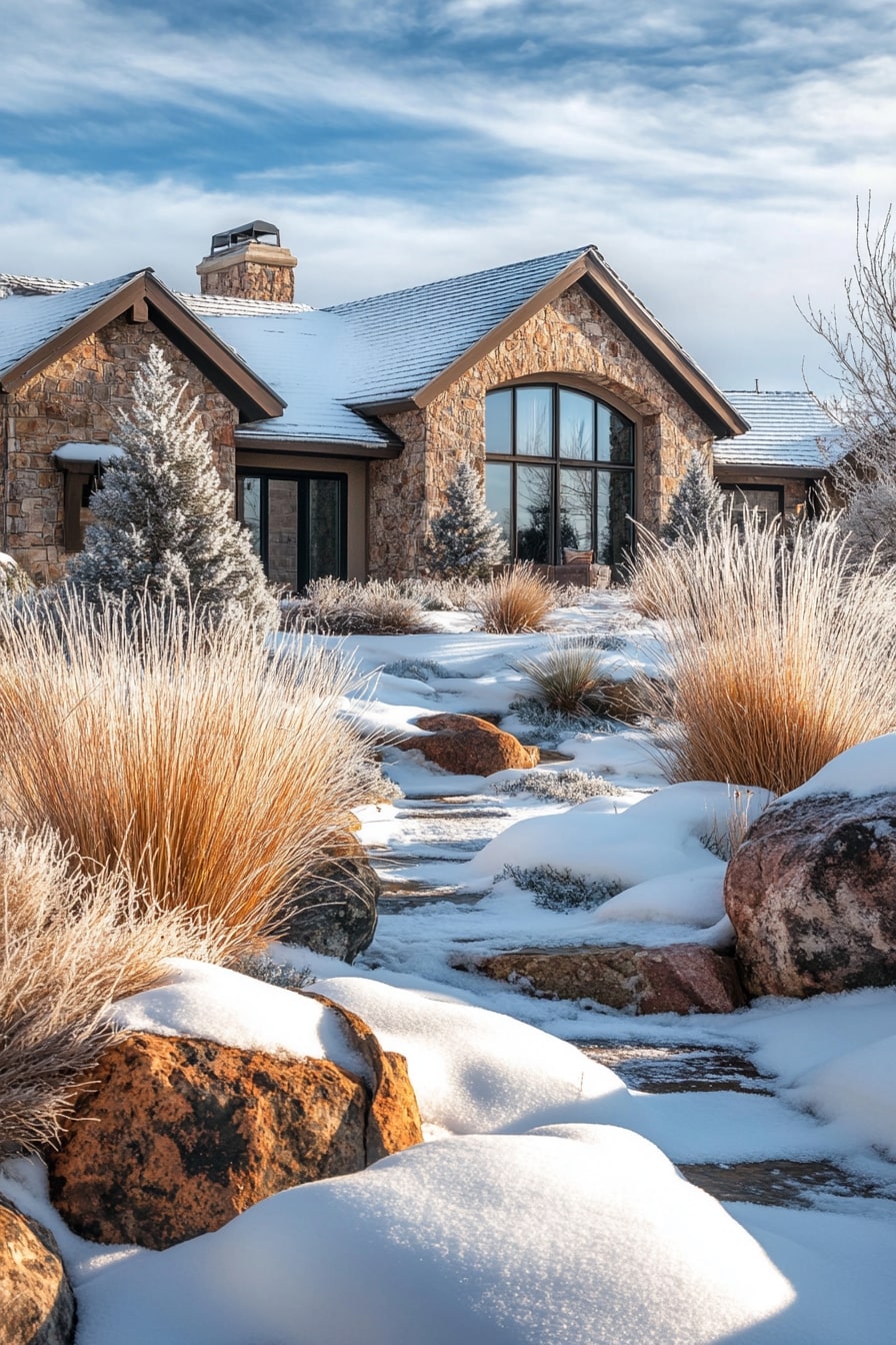 Winter Interest Rock Garden