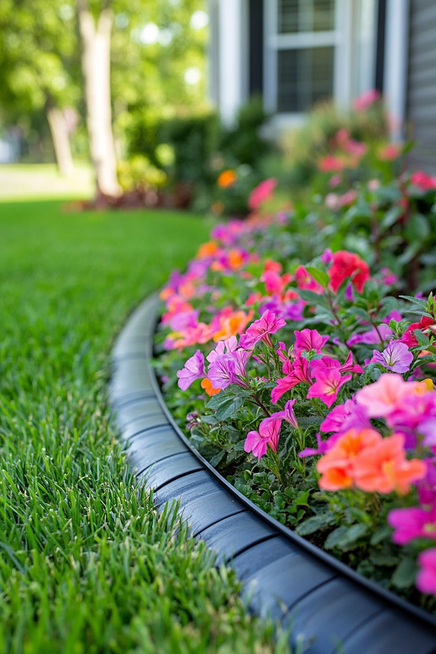 Clean Curve with Black Plastic Edging
