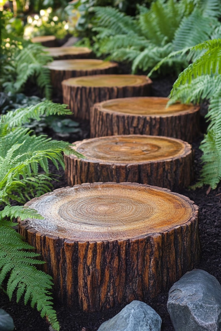 Wooden Slice Pathways