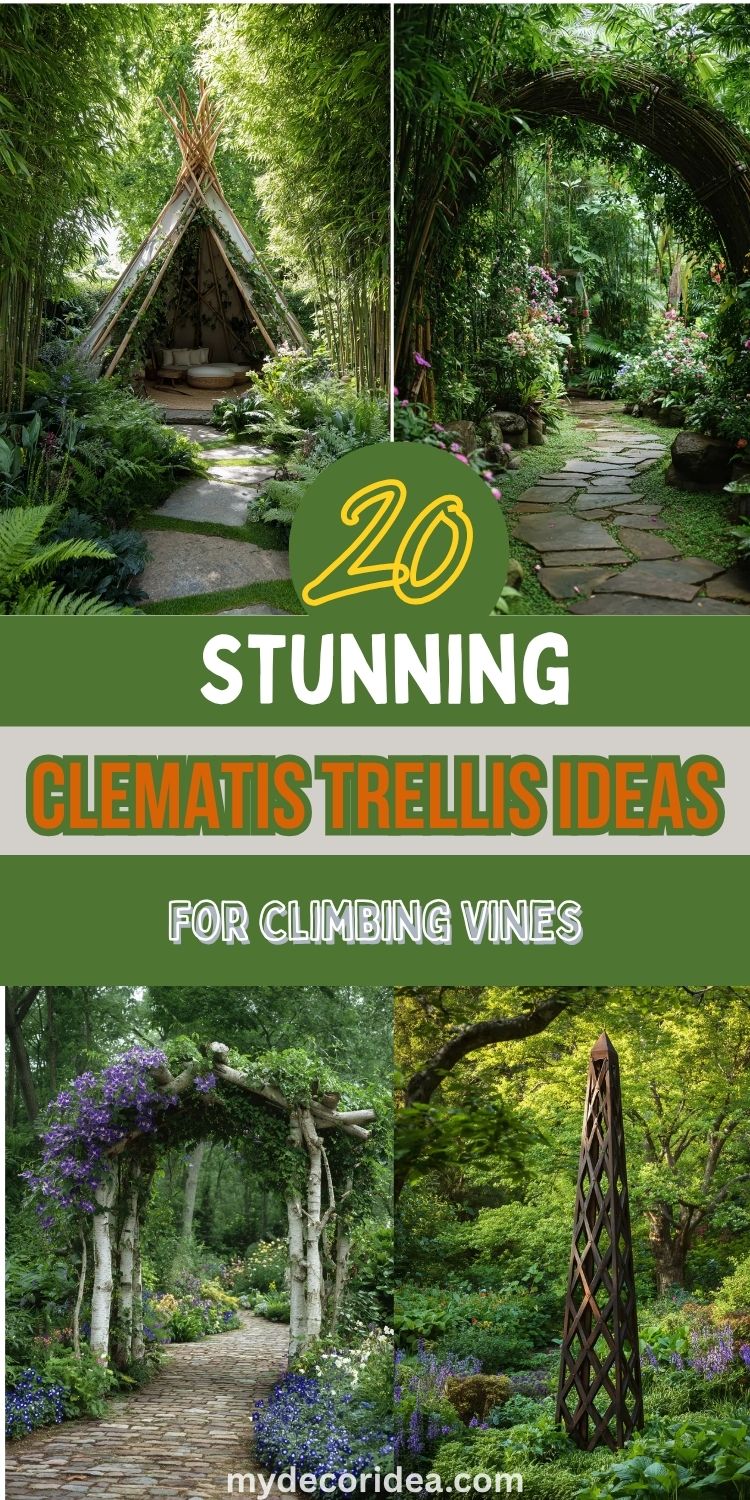 20 Clematis Trellis Ideas For Climbing Vines
