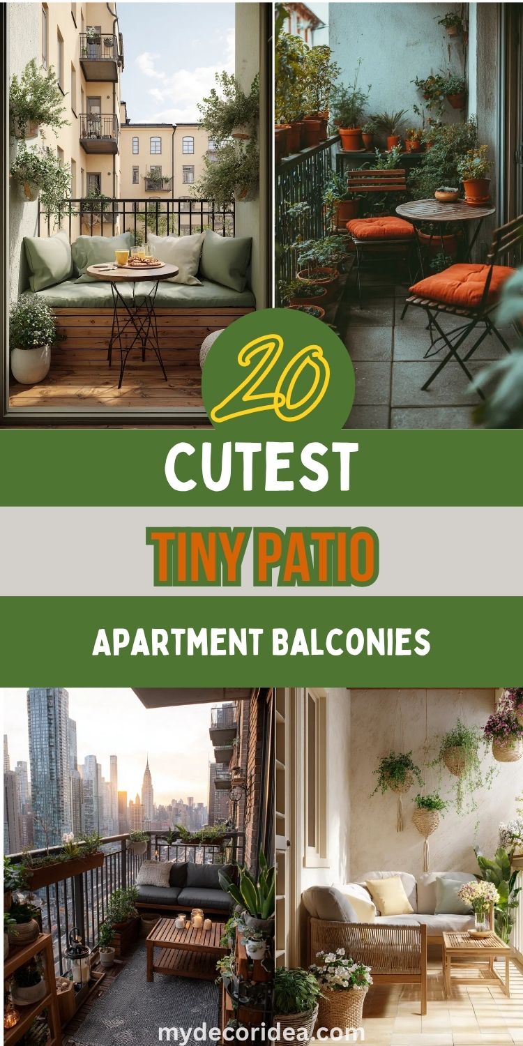 20 Cutest Tiny Patio Apartment Balconies
