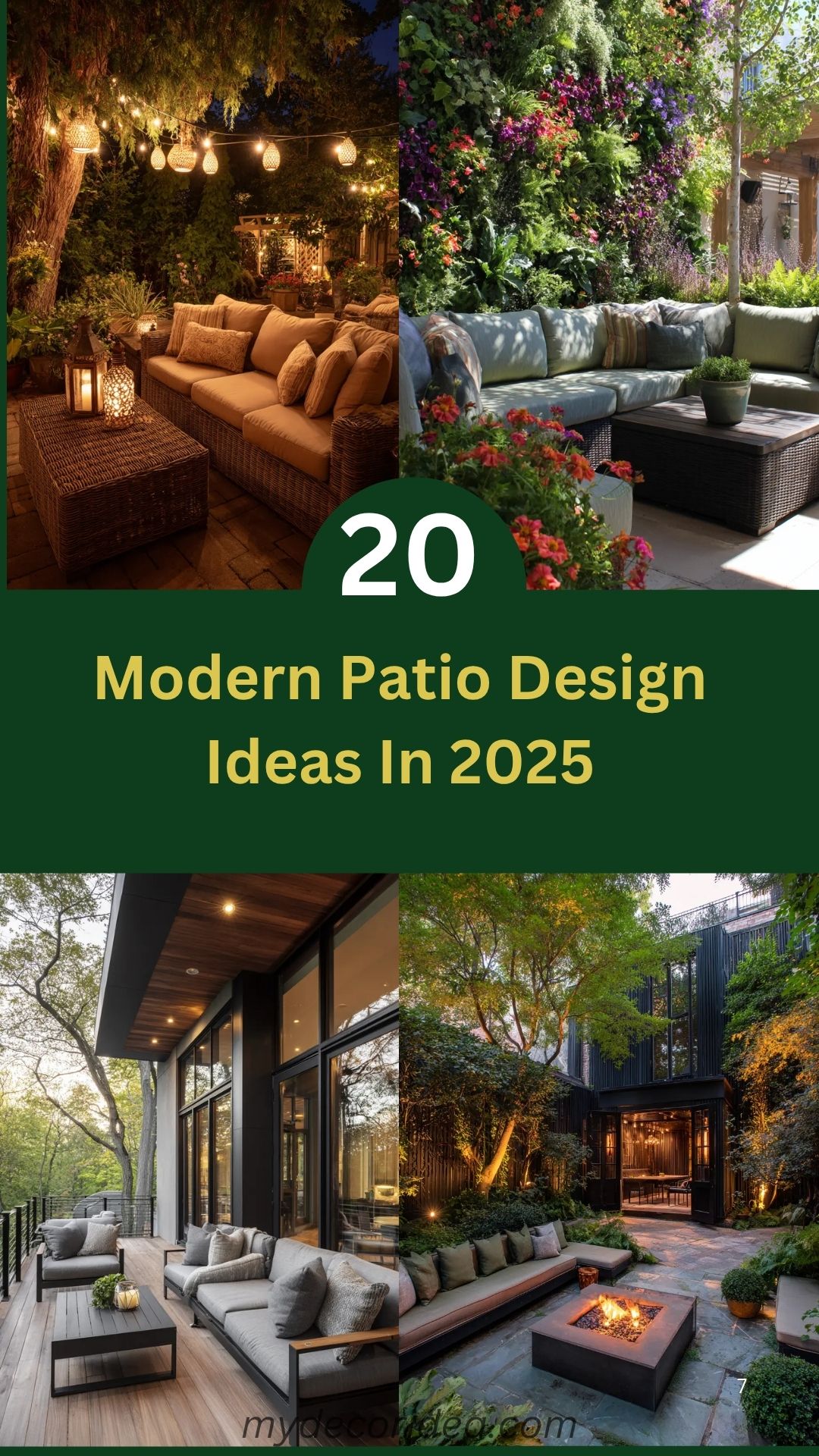 20 Modern Patio Design Ideas In 2025
