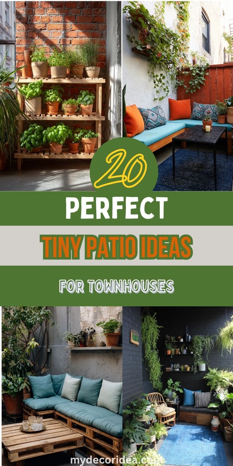 20 Perfect Tiny Patio Ideas For Townhouses
