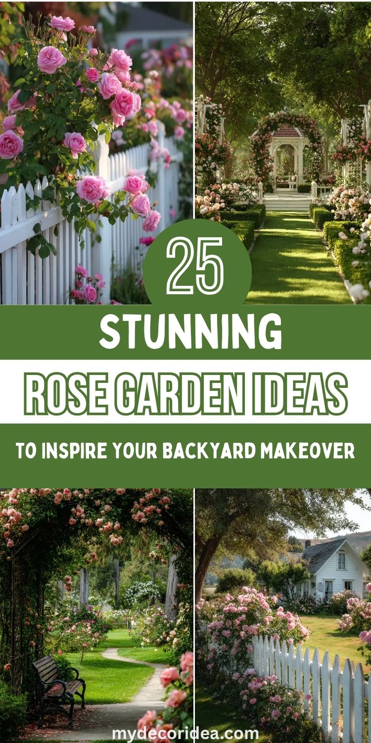 25 Stunning Rose Garden Ideas to Inspire Your Backyard Makeover