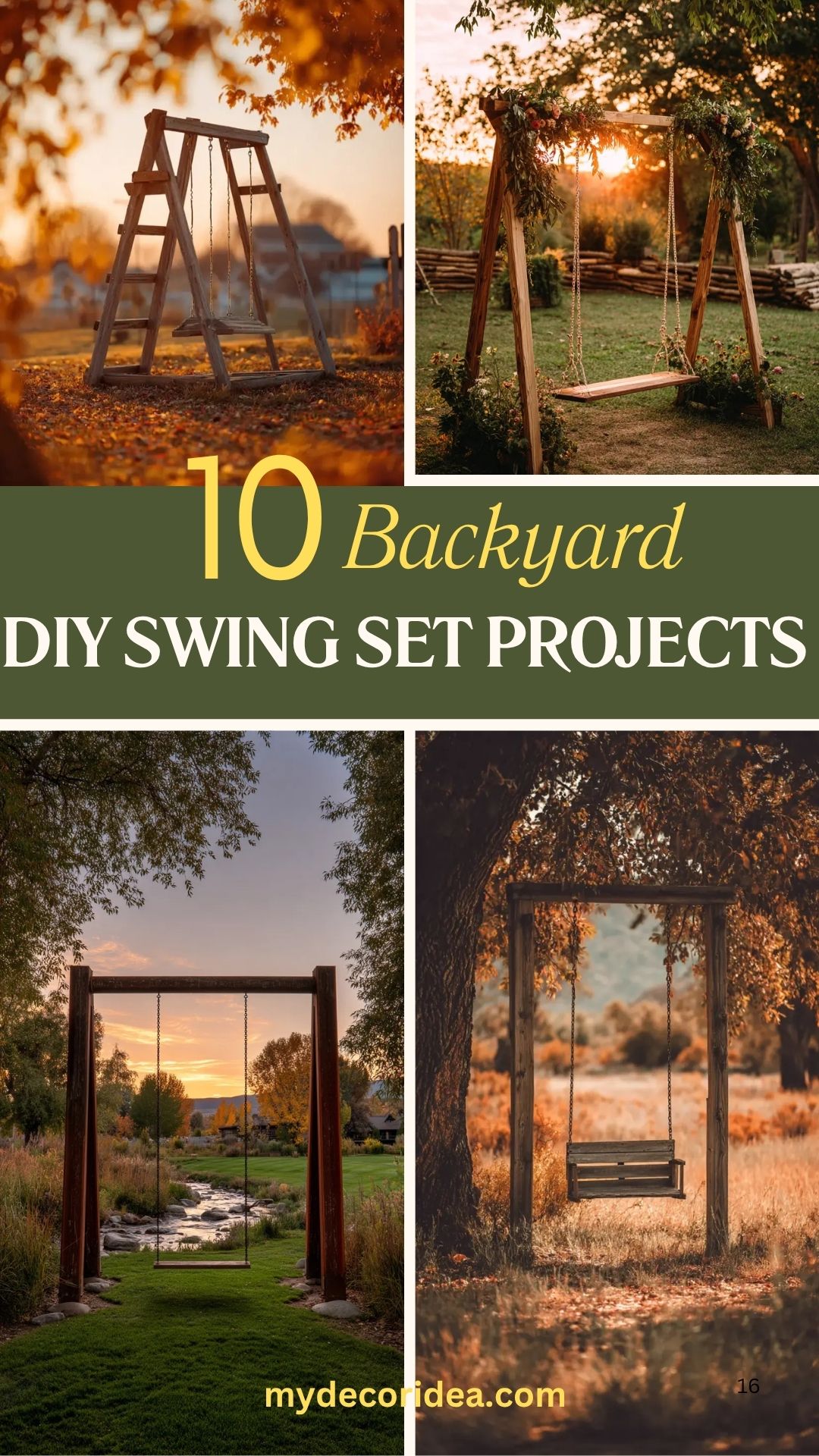 10 Backyard DIY Swing Set Projects That Won’t Break the Bank
