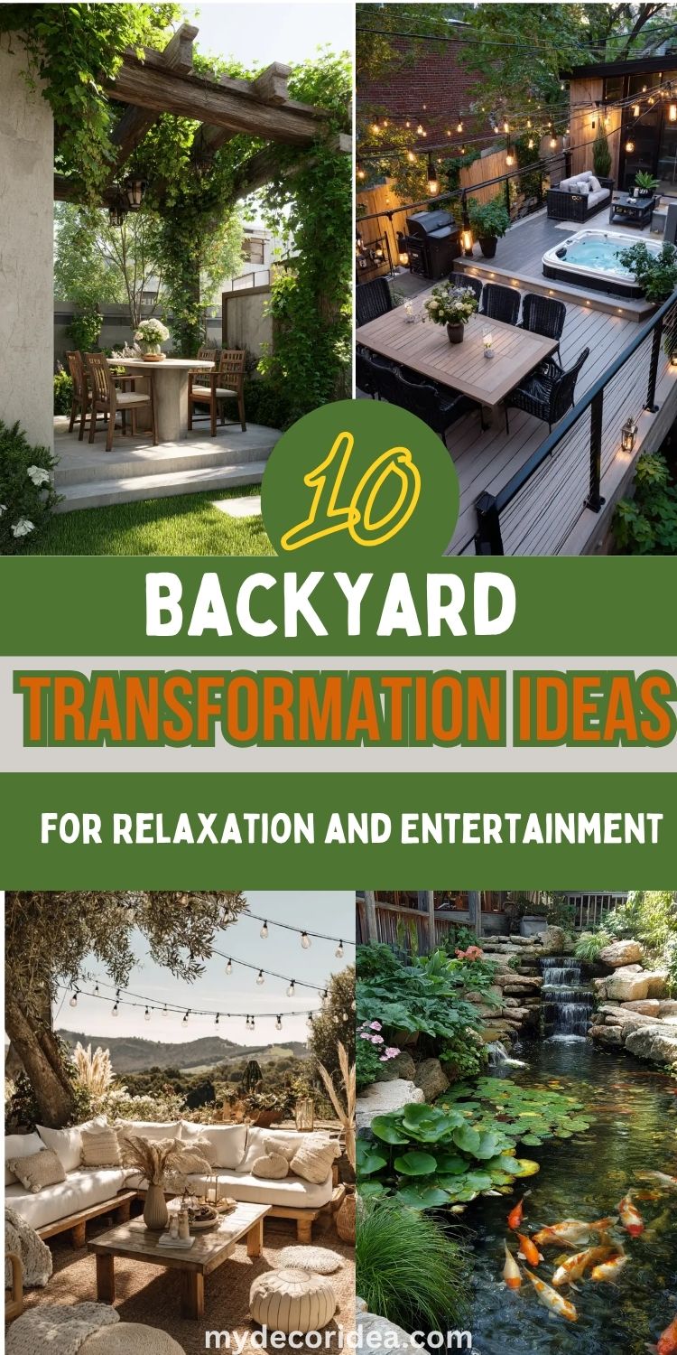 10 Backyard Transformation Ideas for Relaxation and Entertainment

