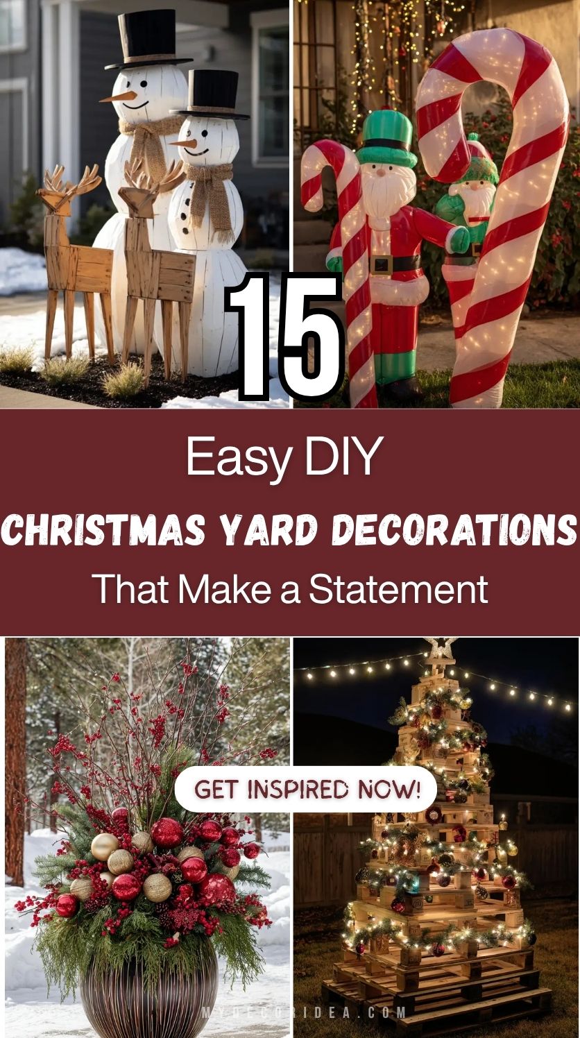 10 Easy DIY Christmas Yard Decorations That Make a Statement
