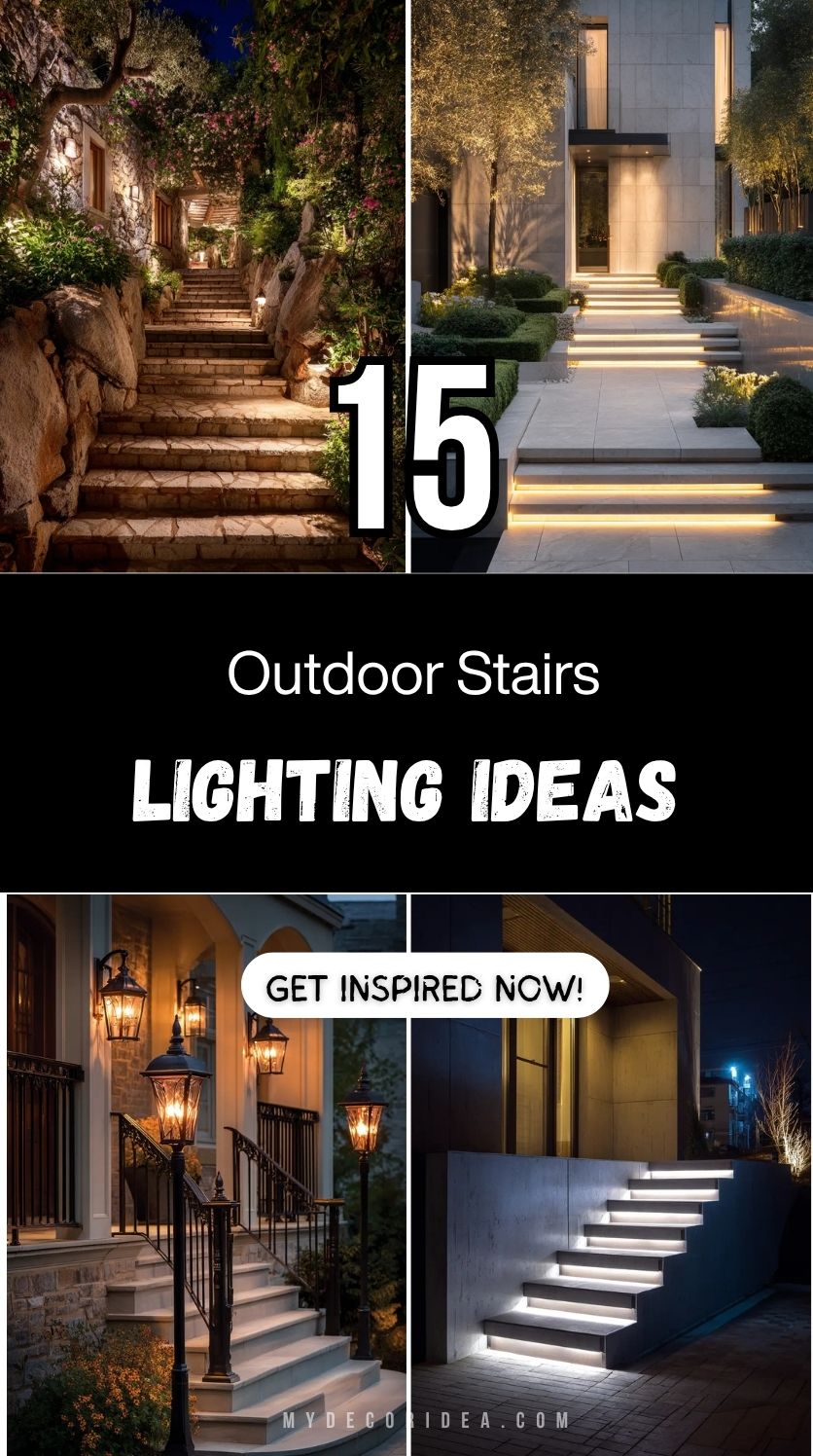 15 Lighting Ideas for Outdoor Stairs

