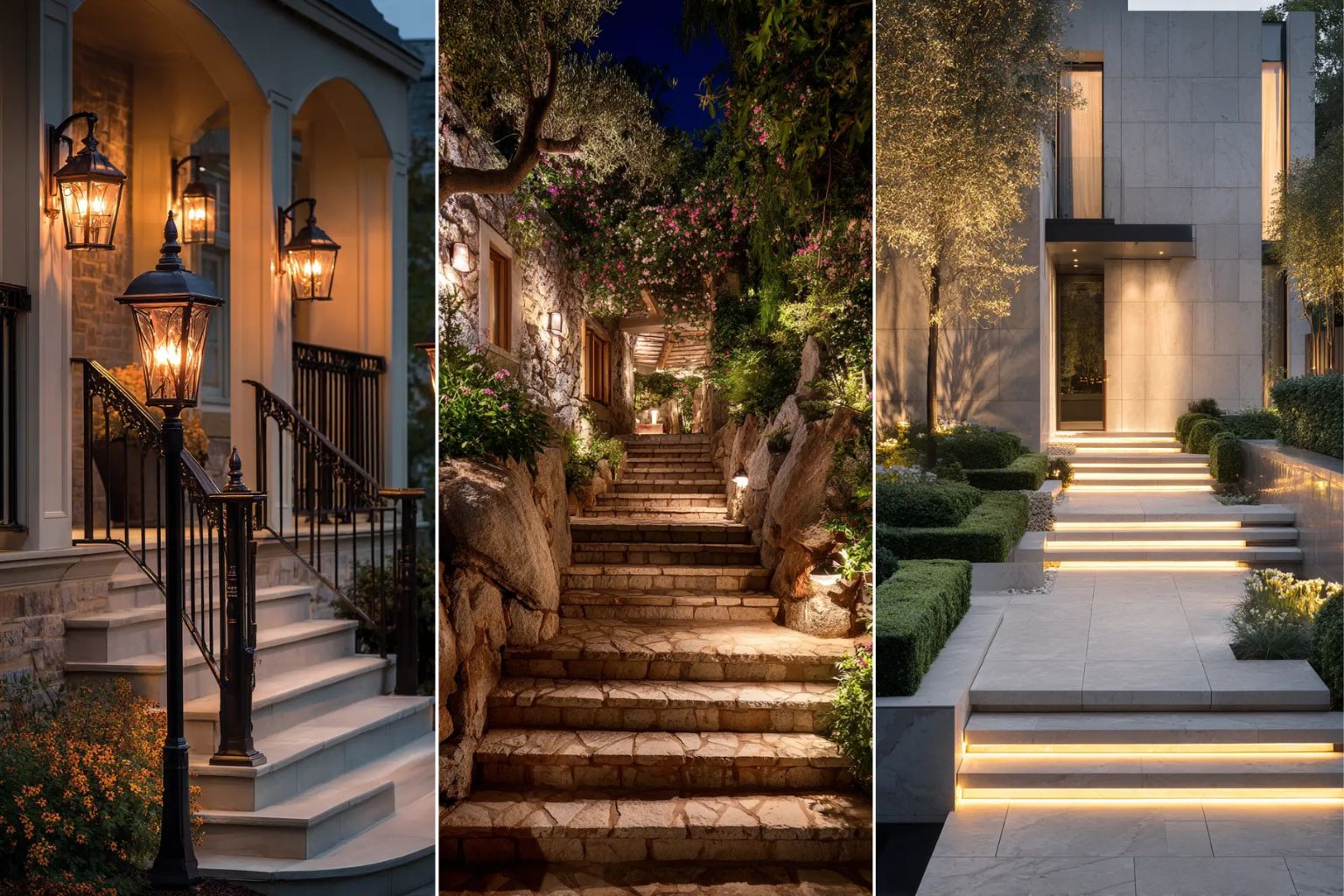 15 Lighting Ideas for Outdoor Stairs