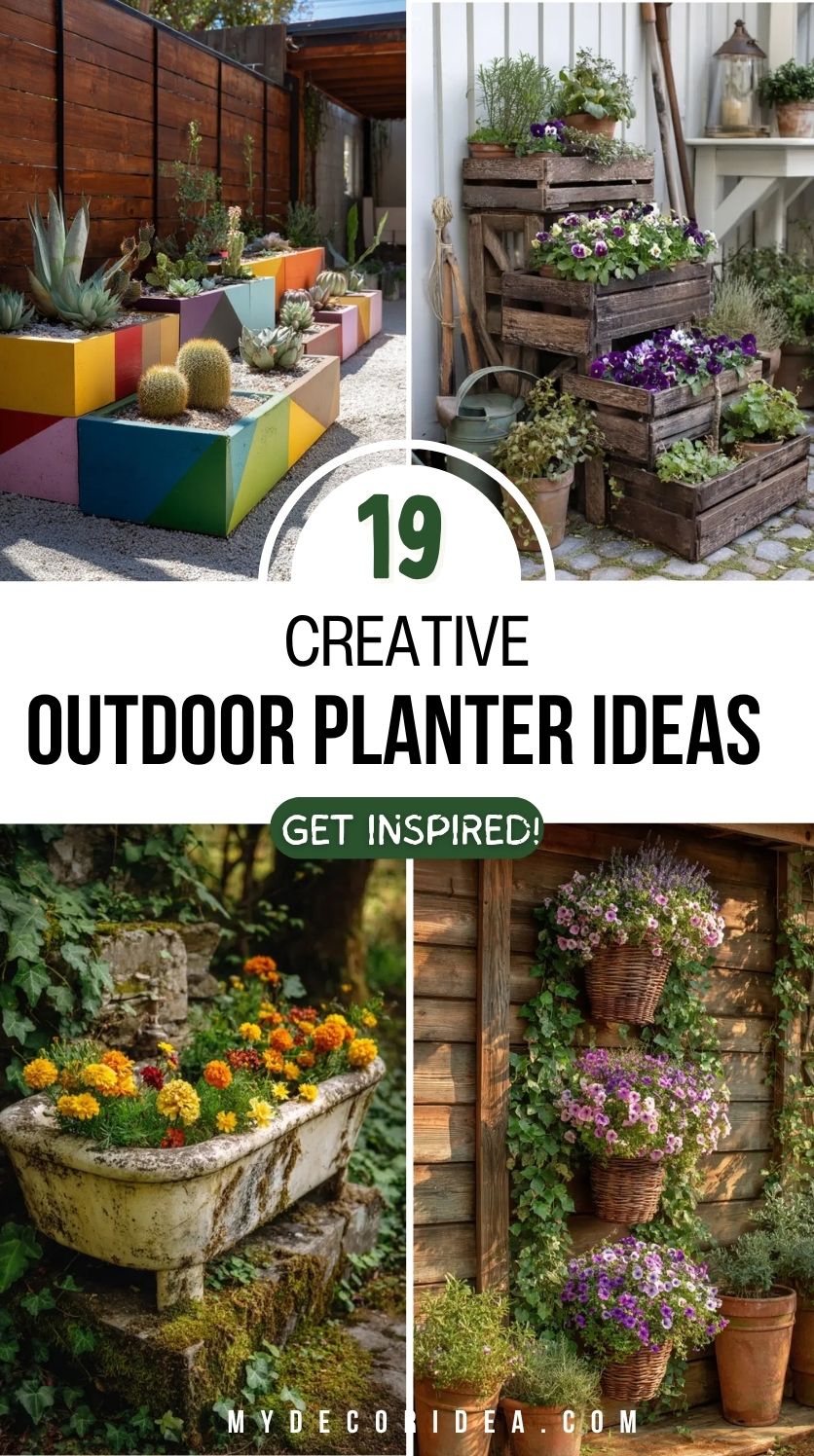 19 Creative Outdoor Planter Ideas to Transform Your Garden on Any Budget