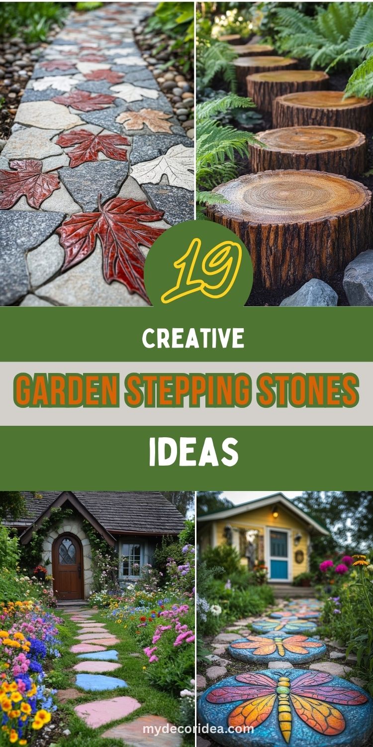 19 Garden Stepping Stones Ideas
