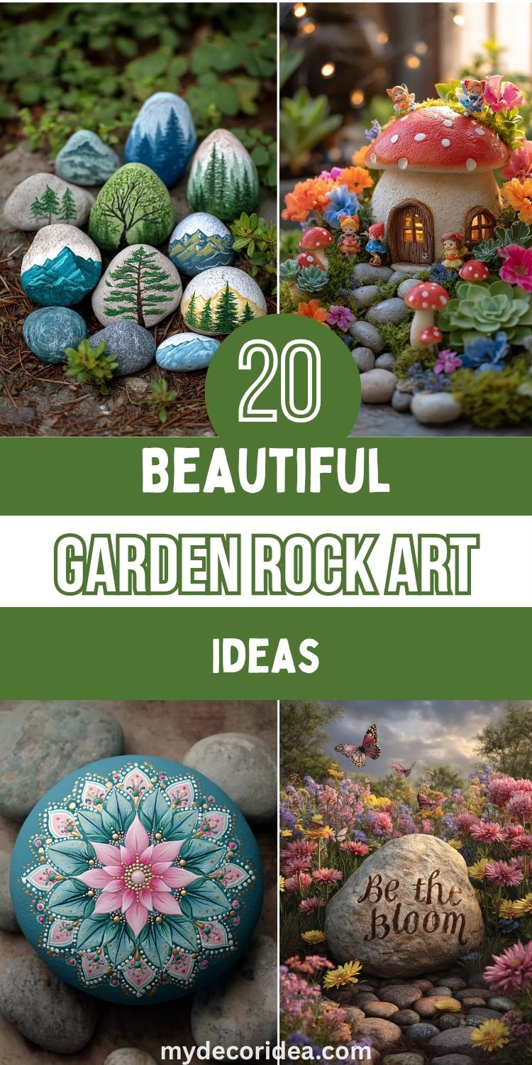 20 Beautiful Garden Rock Art Ideas
