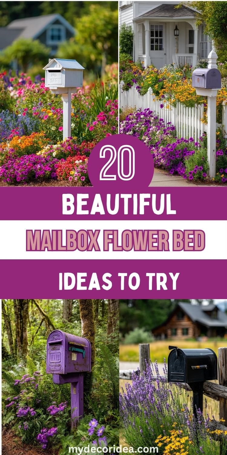 20 Beautiful Mailbox Flower Bed Ideas To Try

