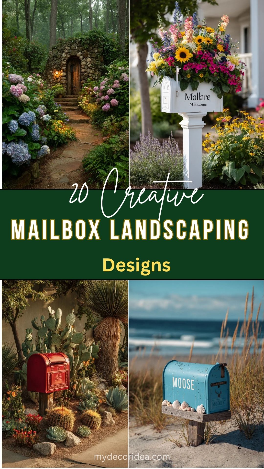 20 Creative Mailbox Landscaping Designs
