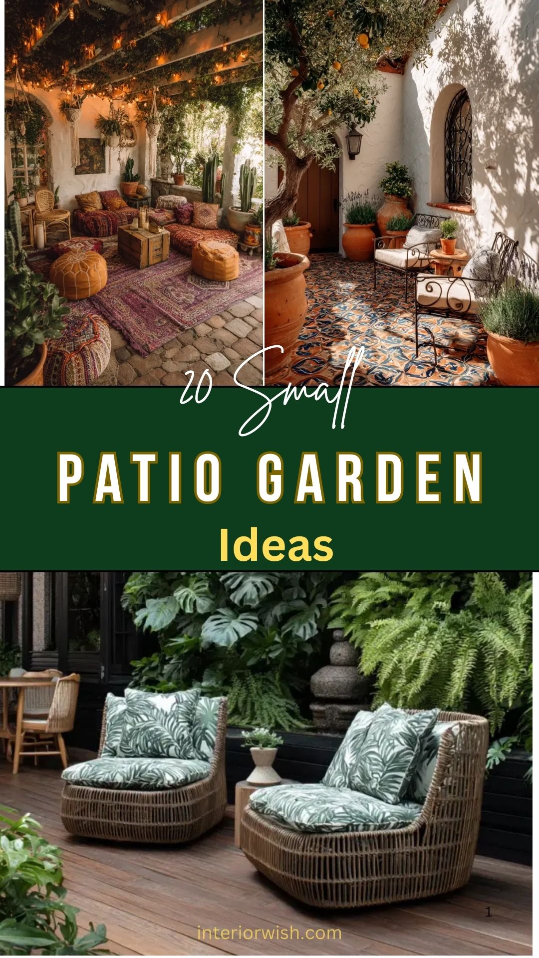20 Patio Garden Ideas
