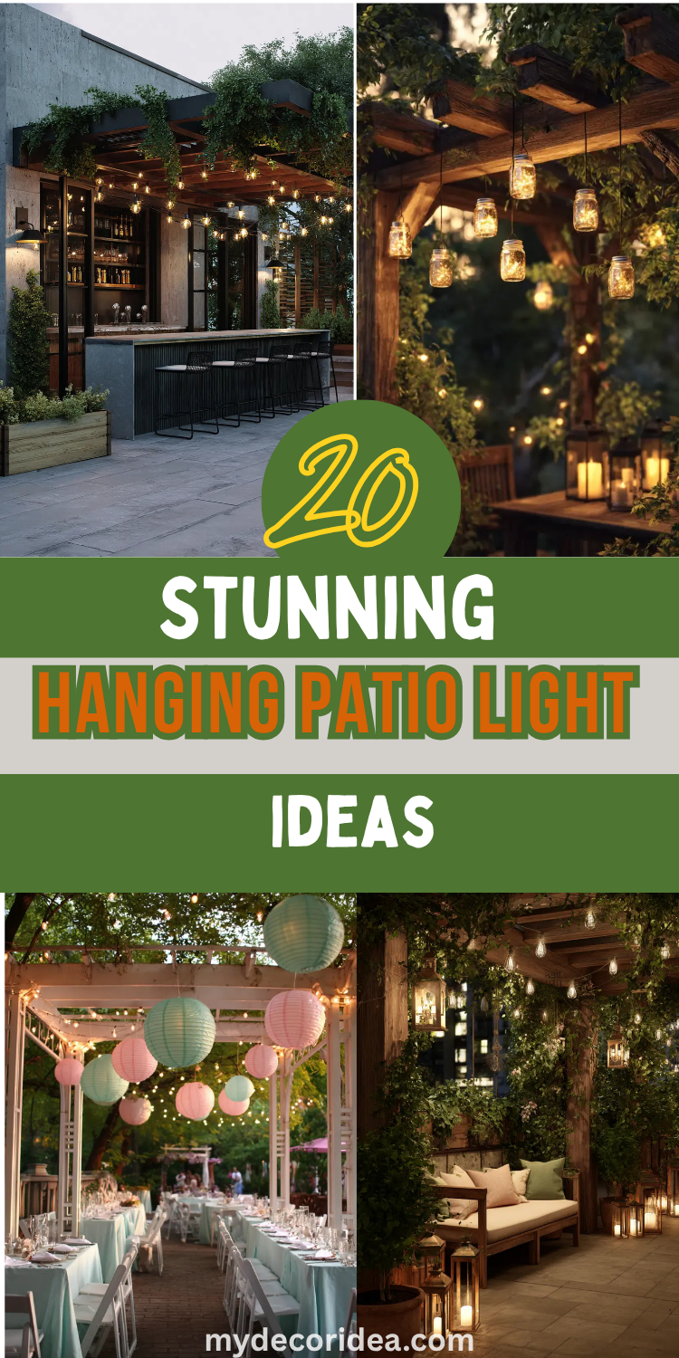 20 Stunning Hanging Patio Light Ideas
