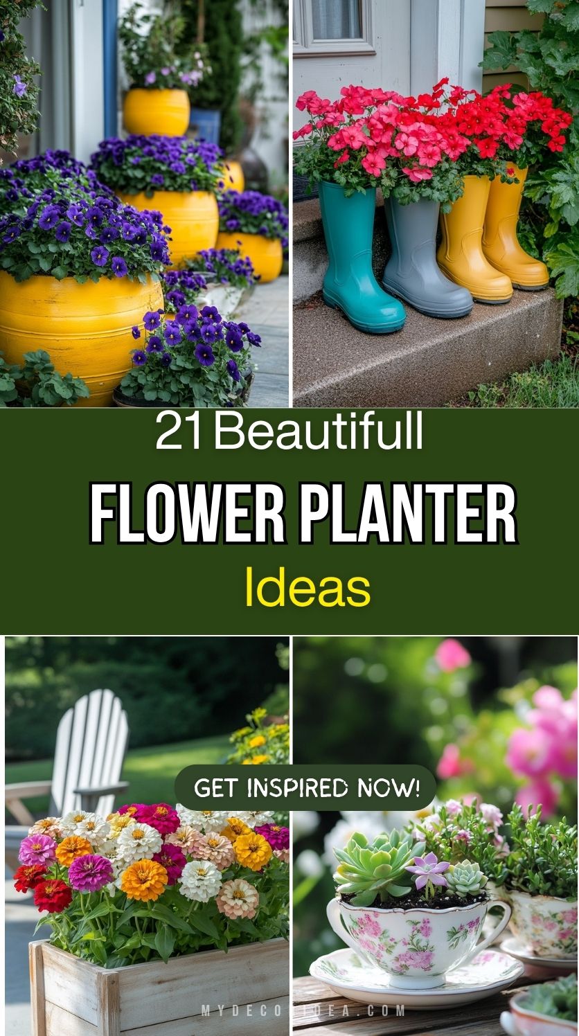 21 Flower Planter Ideas
