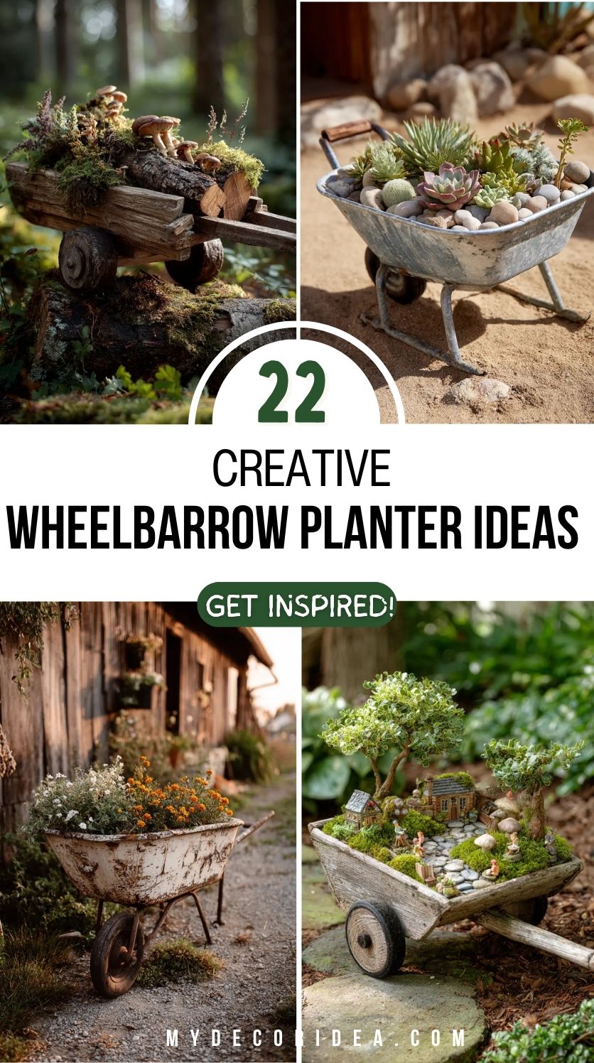 22 Creative Wheelbarrow Planter Ideas That Will Transform Your Garden (2025)
