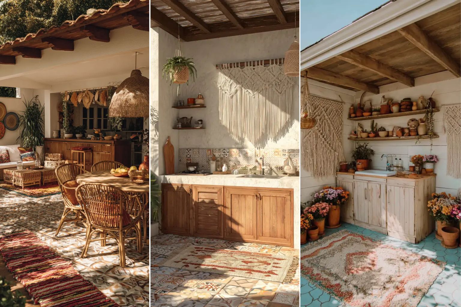 24 Boho Outdoor Kitchens
