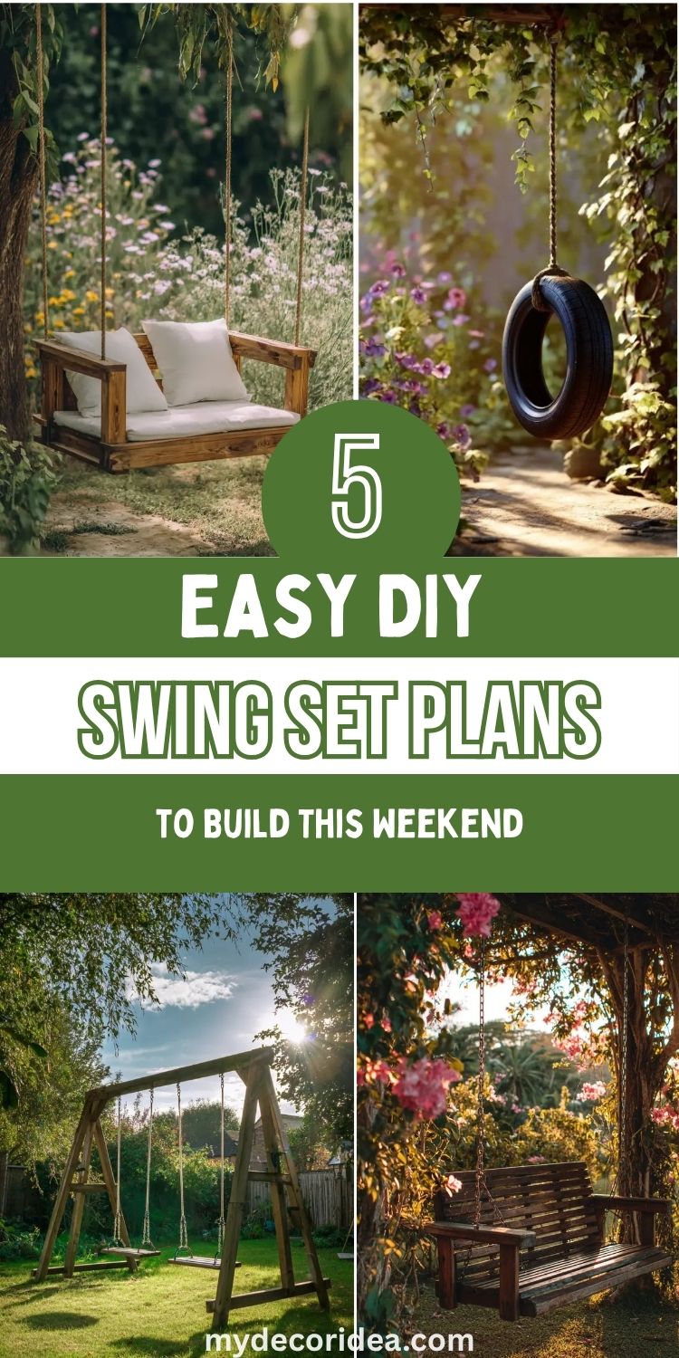 5 Easy DIY Swing Set Plans to Build This Weekend
