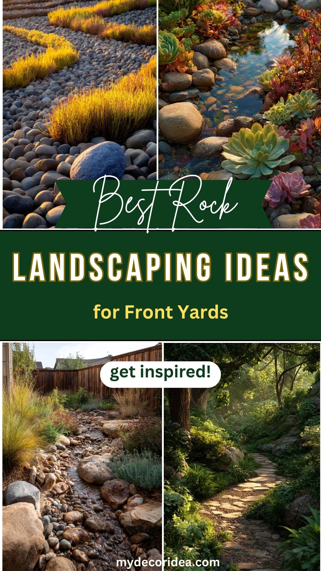 Best Rock Landscaping Ideas for Front Yards, Backyards & Walkways
