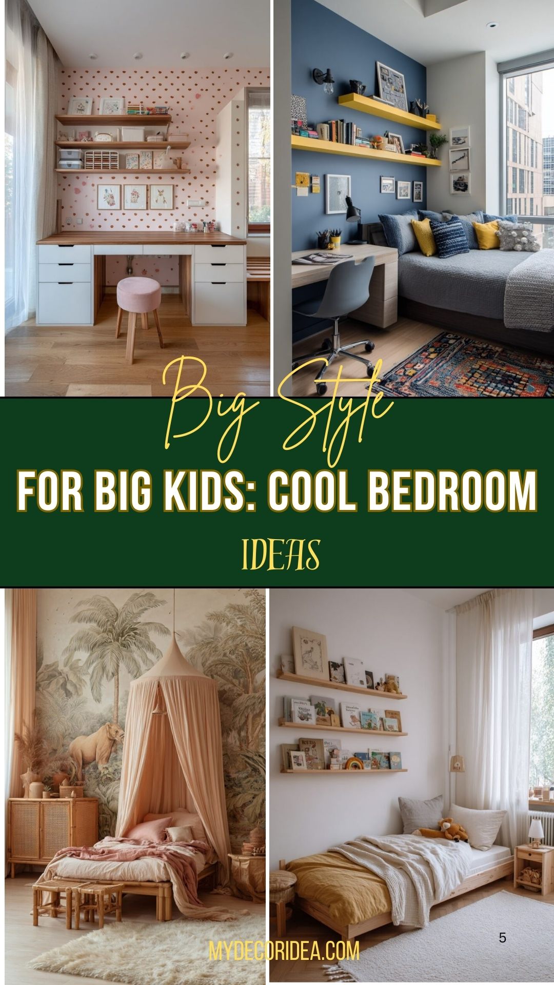 Big Style for Big Kids Cool Bedroom Ideas That Don’t Involve Unicorns or Dinosaurs
