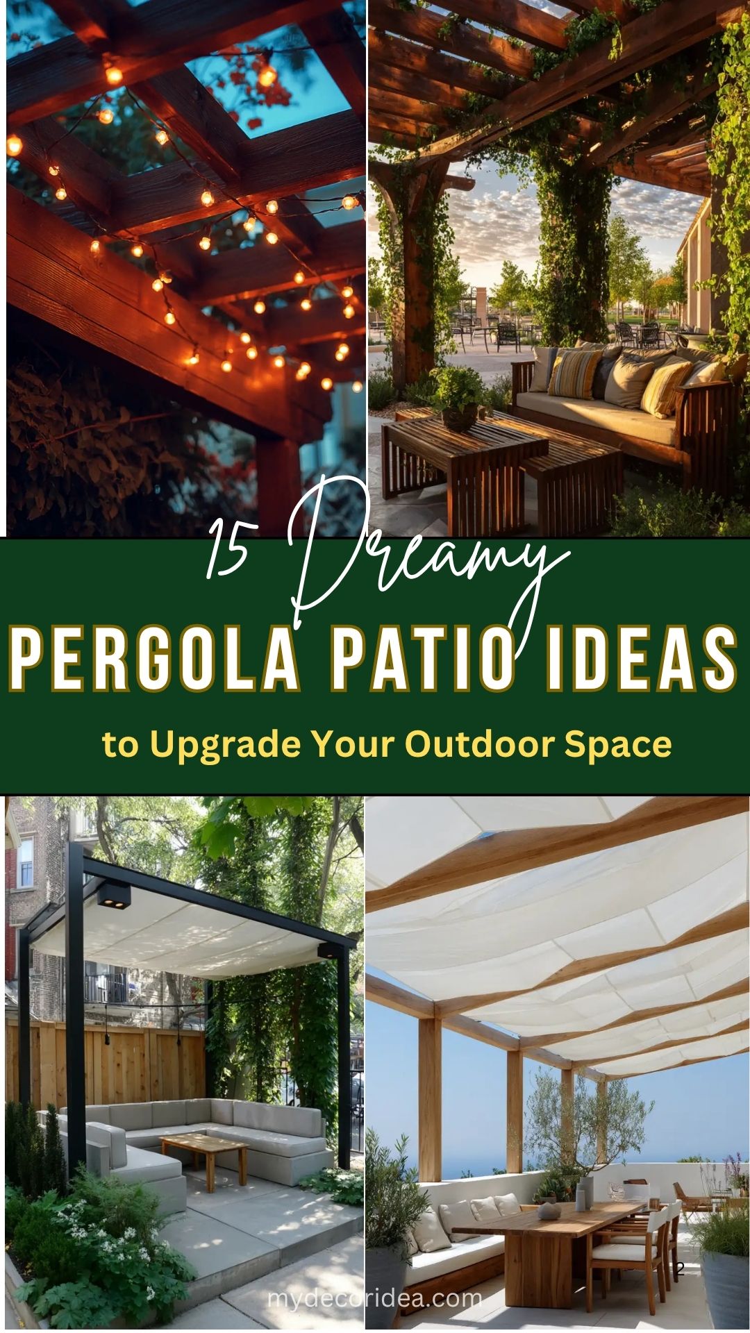 15 Dreamy Pergola Patio Ideas to Upgrade Your Outdoor Space
