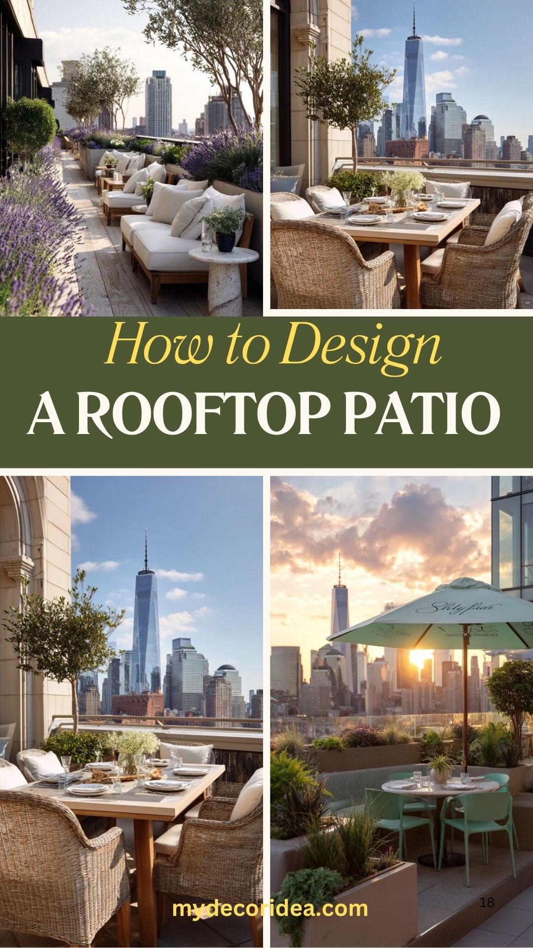 How to Design a Rooftop Patio That Balances Functionality and Aesthetics