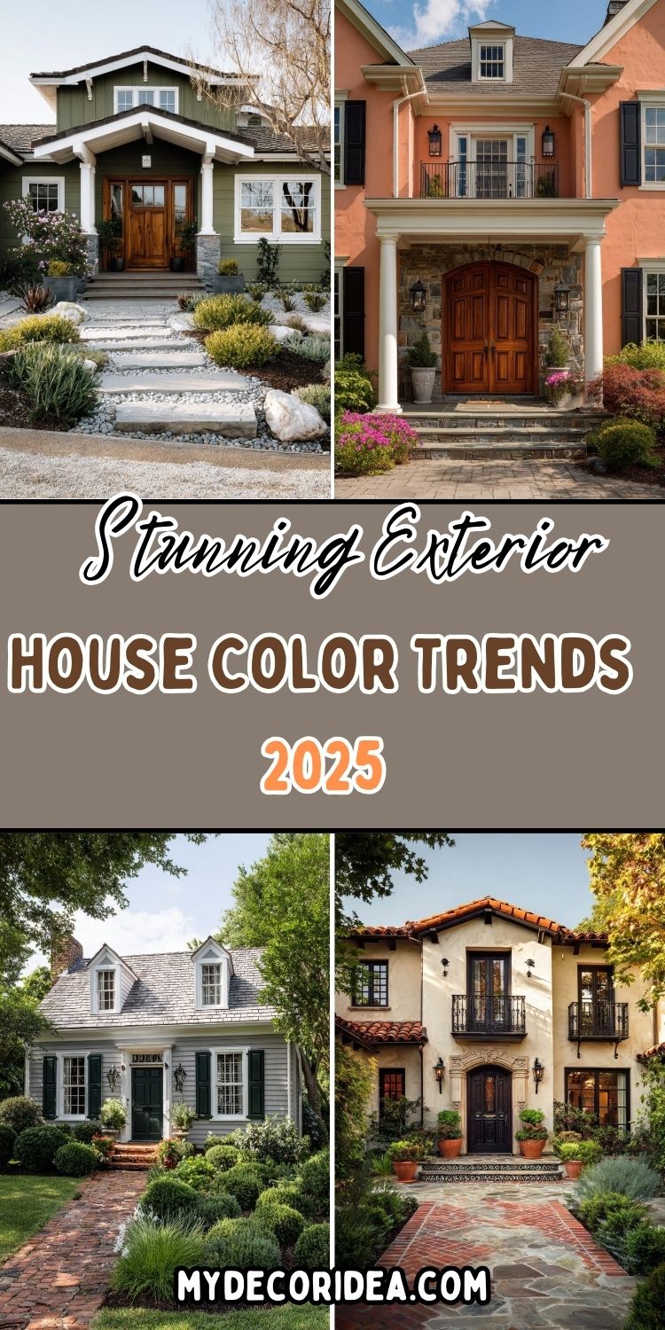 Stunning Exterior House Color Trends 2025 What’s Hot in Home Design This Year